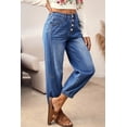 thumbnail image 5 of TinyCribz Casual Blue Tapered Jeans for Women – 4 Button Design for Everyday Comfort 16, 5 of 6