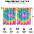 thumbnail image 2 of Blackout Kids Curtains,Rainbow Tie Dye Mandala Pattern Childrens Insulated Curtains Set Of 2,Bedroom Essentials,Toddler Room Decor 52"x63", 2 of 5
