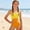 Yellow, variant on Girls Swimsuit 1 Piece Swimsuit Girls Quick Dry Bikinis Swimwear 9-10Y