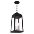 thumbnail image 6 of 20857-04 Livex Lighting Oslo - 3 Light Outdoor Pendant Lantern in Mid Century Modern Style - 8.25 Inches wide by 19.75 Inches high-Black Finish, 6 of 11