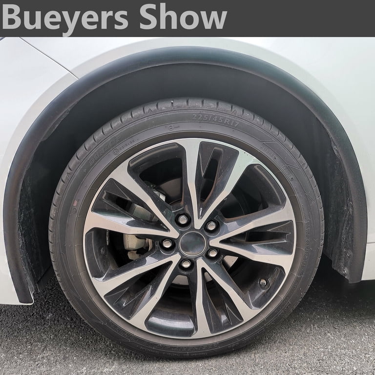 Yi Ya Su Fender Flares, 300cm Rubber Wheel Arch Protector, Black Molding Trim