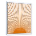 thumbnail image 2 of Designart Orange Sun Print III FLOAT FRAME WALL ART, 2 of 4