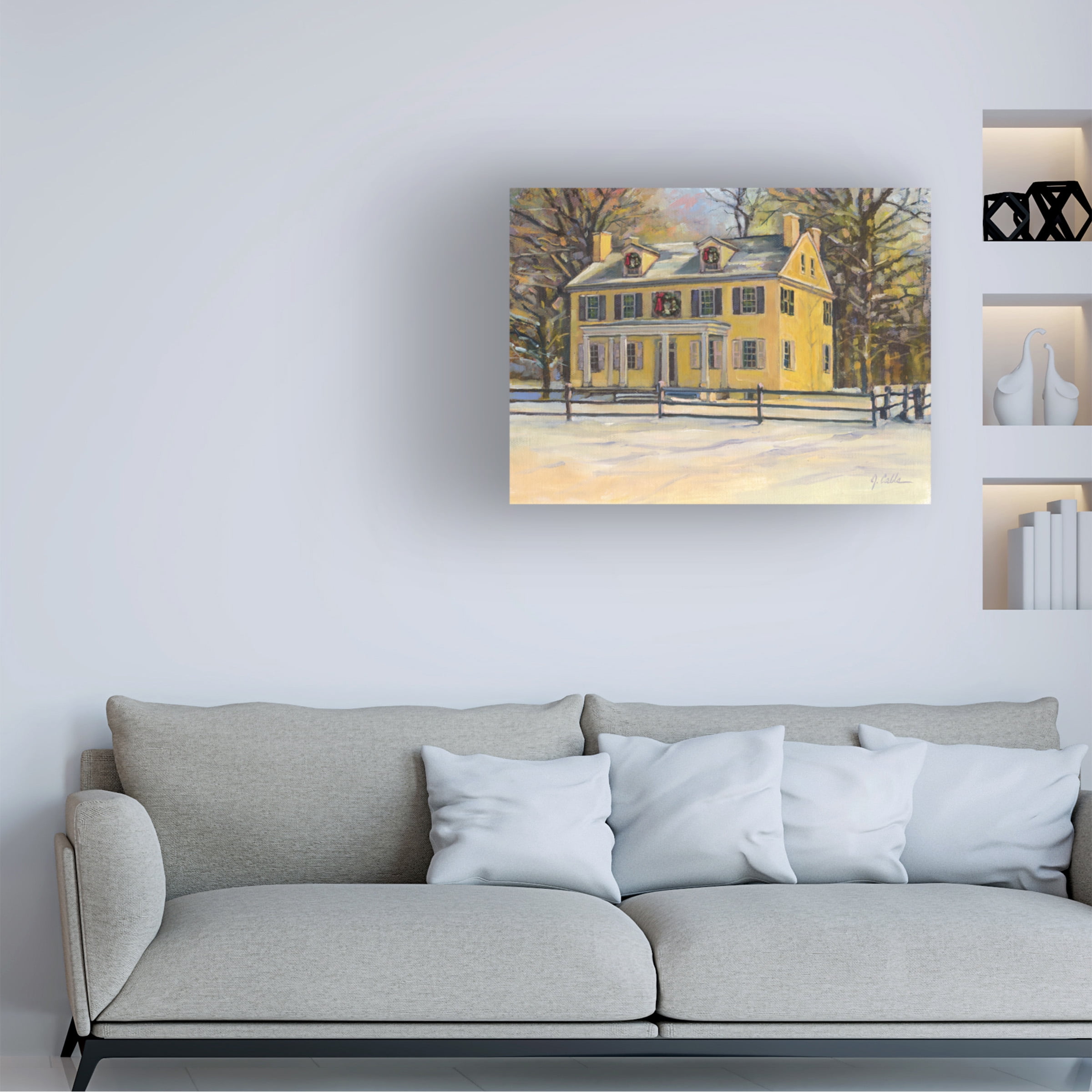 Jerry Cable 'Taylorsville Christmas' Canvas Art