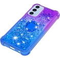 thumbnail image 4 of for Samsung Galaxy A16 with Ring Kickstand, Girls Women Bling Cute Glitter Flowing Liquid Floating Sparkle Cover Gradient Quicksand Case for Samsung Galaxy A16. JB-Purple Blue, 4 of 14