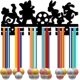 thumbnail image 1 of Soporte para medallas de fútbol, ​​estante para colgar medallas de animales, estante para colgar medallas deportivas, decoración de pared negra, organizador de medallas de acrílico., 1 of 9