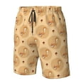 thumbnail image 5 of Kdxio Squirrel And Nuts Pattern Mens Casual Shorts - Drawstring Summer Beach Sports Shorts for Men, 5 of 9