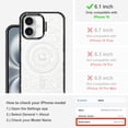 thumbnail image 2 of Magnetic Case for iPhone 16, 10ft Military-Grade Protection, Compatible with Magsafe, Shockproof Phone Case for iPhone 16 - Galaxy - Clear Black, 2 of 7