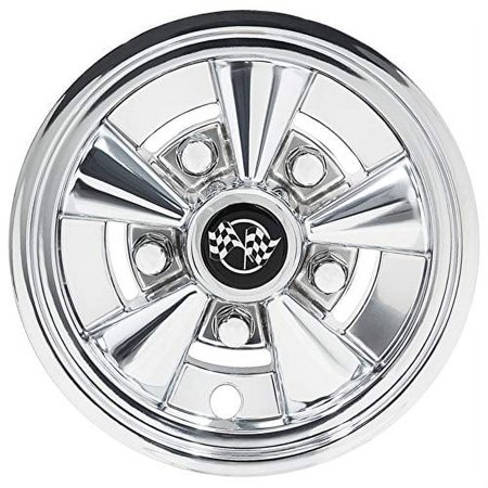 GTW (Set of Four) 8 inch Rally Classic Golf Car Wheel Covers (Chrome)