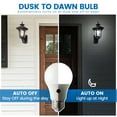 thumbnail image 3 of Great Value A19 Dusk to Dawn Auto On/Off LED Light Bulb, 9-Watt (60W Equivalent) E26 Base (2-Pack), 3 of 9