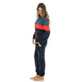 thumbnail image 4 of Notus Unisex Adult 0nesie One Piece Pajama Romper Hooded Zip Sleepwear Jumpsuit for Men and Women Dark Navy Orange XL, 4 of 6