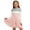 Z-Pink180, variant on WhouRiu Big Girl's Swimsuit Color Block Long Sleeve Zip Tankini Bathing Suit UPF 50+ for Training Pool
