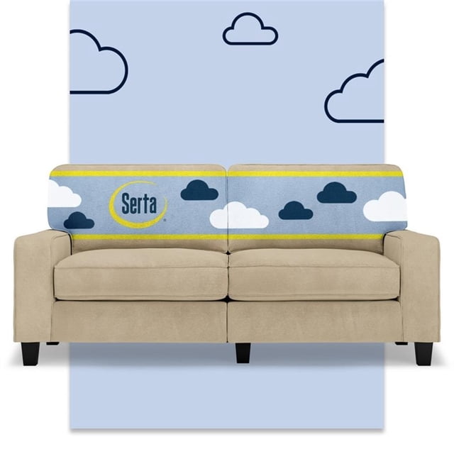 Serta Palisades 78" Track Arm Sofa with Removable Covers Sand Beige