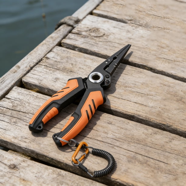 JZCHUNTOY Multifunctional Fishing Pliers, 1 Set with Lanyard