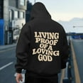 thumbnail image 4 of Aobny Jesus Light Weight Hoodies Men Hooded Christian Black Shirt Men Mens Big and Tall T Shirts,M, 4 of 7