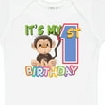 thumbnail image 4 of Inktastic Monkey First Birthday Boys or Girls Baby Bodysuit, 4 of 5