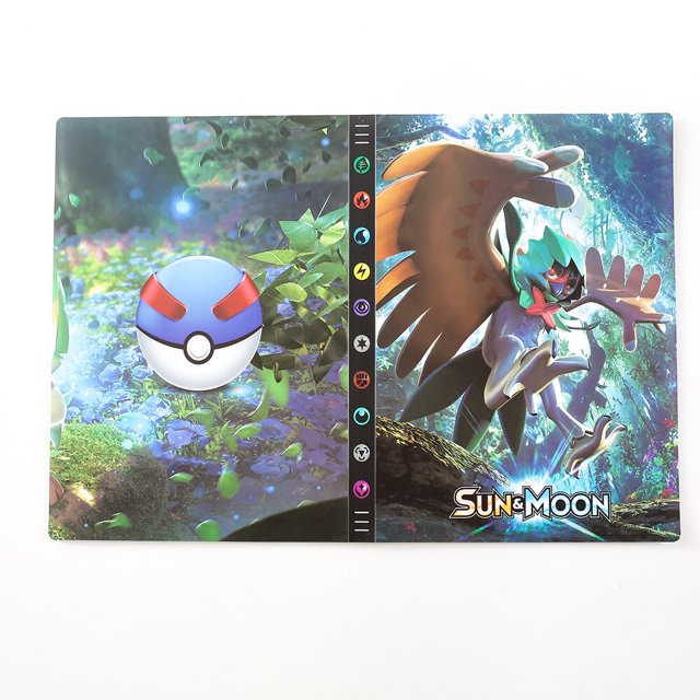 Álbum de tarjetas grandes de Pokémon para niños, carpeta de Pikachu Charizard con 9 bolsillos, soporte para libros y mapas coleccionables, regalo de juguete, novedad, 432 Fivean unisex