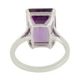 thumbnail image 3 of KIRAN FINE JEWEL Octagon Purple Amethyst CZ Diamond Cocktail Band Ring 925 Sterling Silver Anniversary Women Gemstone Statement Jewelry Gift For Her, 3 of 5