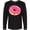 AB-Black, variant on Inktastic Pink Donut with Sprinkles Long Sleeve T-Shirt