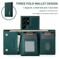 thumbnail image 6 of ELEHOLD 2-in-1 Detachable Wallet Case for Samsung Galaxy S21+ Premium Leather Case Soft TPU Bumper Magnetic Removable Card Holders Kickstand Function Shockproof Case,green, 6 of 8