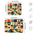 thumbnail image 4 of Yayeee Dish Drying Mat for Kitchen Counter 16"x18" Microfiber Absorbent Pad, Beige Geometric, 4 of 7