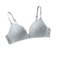 thumbnail image 3 of Azrian Womens Plus Size Bras,Women's Sexy Steel Free Bra Lace Breathable Gathering Thin Triangular Cup Girl's Underwear Small Bra Bras 2023 Deals on Sale, 3 of 5