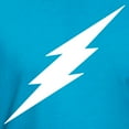 thumbnail image 3 of CafePress - TD Lightning Bolt White T Shirt - Men's Fitted T-Shirt, 3 of 4