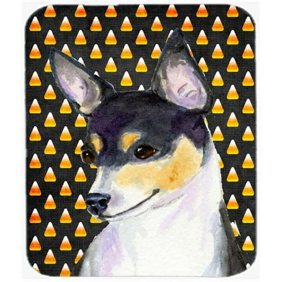 Carolines Treasures  Chihuahua Candy Corn Halloween Portrait Mouse Pad