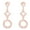 Rose gold, variant on Bridal Earrings Cubic Zirconia CZ Austrian Crystal Big Dangle Earrings Wedding Earrings for Women, Brides, Bridesmaid