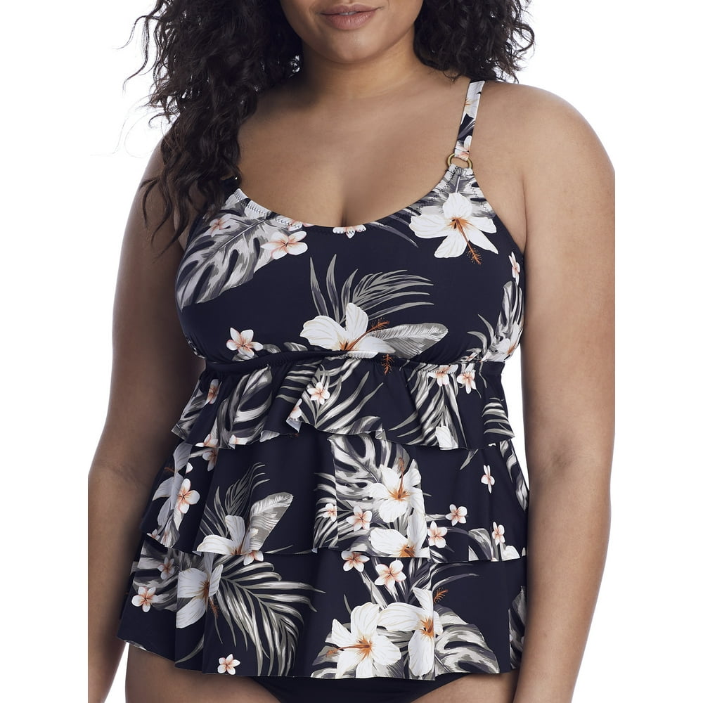 Leilani Leilani Womens Plus Size Kauai Breeze Tiered Underwire
