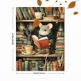 thumbnail image 3 of UXIEQU Cozy Reading Mouse in Library Canvas Wall Art 15.75x11.81 Inches, 3 of 8