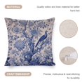 thumbnail image 4 of Pillows & Pillow Covers Blue Birds And White Flowers Chinoiserie Vintage Pillowcases 20"x20" Blue And White Spring Decorative Throw Pillow Covers Decorative Outdoor Linen Fabric Pillow Case, 4 of 7