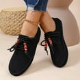 thumbnail image 6 of Dpityserensio Flats Shoes for Women Solid Color Lace-Up Soft Leather Soft Sole Flat Shoes, 6 of 9