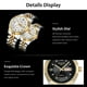 thumbnail image 3 of Mirar Irfora WLISTH S902 Elegante Reloj clásico para parejas Reloj de pulsera de cuarzo multifuncional para él y para ella Reloj de vestir de negocios para hombres y mujeres con calendario / Luminoso Irfora Mirar, 3 of 7