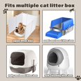 thumbnail image 4 of Midollarle Cat Ramp for Litter Box, Cat Pedal Step Stool with Filter Function, Double Layered Cats Litter Trapper Washable Easy Cleaning Kitty Litter Mat Suitable for Small & Elderly C, 4 of 9