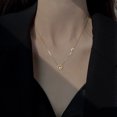 thumbnail image 3 of nipocaio Croissant de Lune et le Soleil Pendentif Collier Rétro Tourbillon Filigrane Unisexe-Or, 3 of 6