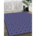 thumbnail image 3 of Ahgly Company Machine Washable Indoor Round Transitional Medium Slate Blue Area Rugs, 8' Round, 3 of 7