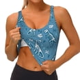 thumbnail image 3 of Picia Dinosaur Skull Sports Bra for Women,Padded Strappy Sports Bras Medium Support Yoga Bra with Removable Cups,Running Yoga Bra-Medium, 3 of 9