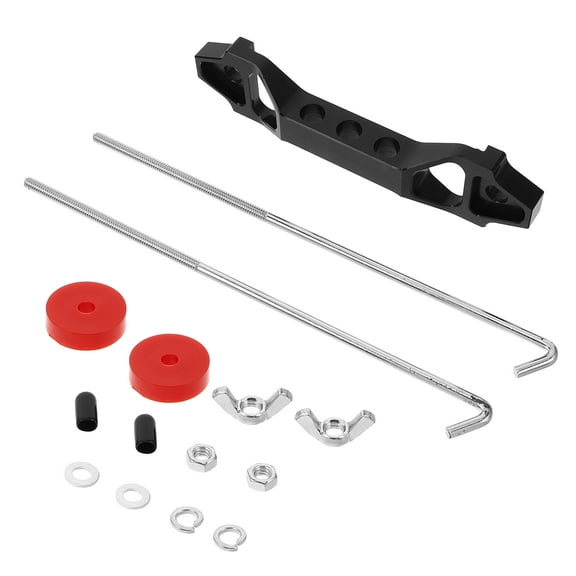 WORGEOUS 1 Set Bracket Rod Car Battery Stabilizer Automotive Battery Mounting Bracket Performance Battery Holder Battery Box Organizer Car Battery Mounting Bracket Set