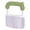 B, variant on BinKFF Crinkle Cutter, Stainless Steel French Fry Cutter For Potatoes Cucumbers Carrot, Ergonomic Kitchen Tool Wavy Chopper Waffle Fry Cutter With Handle for Fruits,Vegetables