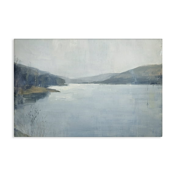 Stupell Industries Faded Distant Mountains Landscape & Nature Painting Wrapped Canvas Art Print Wall Art, 24 x 16