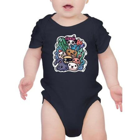 

Cute Animals Sticker Style Bodysuit Infant -Image by Shutterstock 6 Months