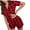 Blackandred, variant on Women's Pajama Sets 2 Piece Short Sleeves Red Plaid with Pocket Lounge Sets, Sizes S-XL