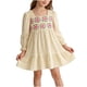thumbnail image 1 of Vestido de Fiesta de la Niña Del Bebé de Manga Larga Bordada Floral, Falda Casual Cómoda para Niños, 1 of 9