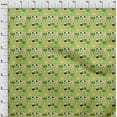 thumbnail image 4 of oneOoneCottonSilkLightGreenFabricKidsAnimalDressMaterialFabricPrintFabricByTheYard42InchWide, 4 of 4