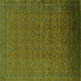 thumbnail image 1 of Ahgly Company Indoor Square Oriental Green Industrial Area Rugs, 3' Square, 1 of 4