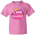 thumbnail image 3 of Inktastic Bowler I Love Bowling Youth T-Shirt, 3 of 5
