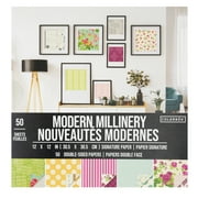 Colorbok Modern Millinery Signature Craft Paper, 12" x 12", 94 lb./140 Gsm, 50 Sheets