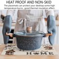 thumbnail image 5 of Placemats Set of 4, Sweet Home Woven Placemat, Linen Place Mats for Kitchen/Dining Tables, Western Stars Bird Houses Farmhouse Retro Washable Table Mats for Party, 5 of 8
