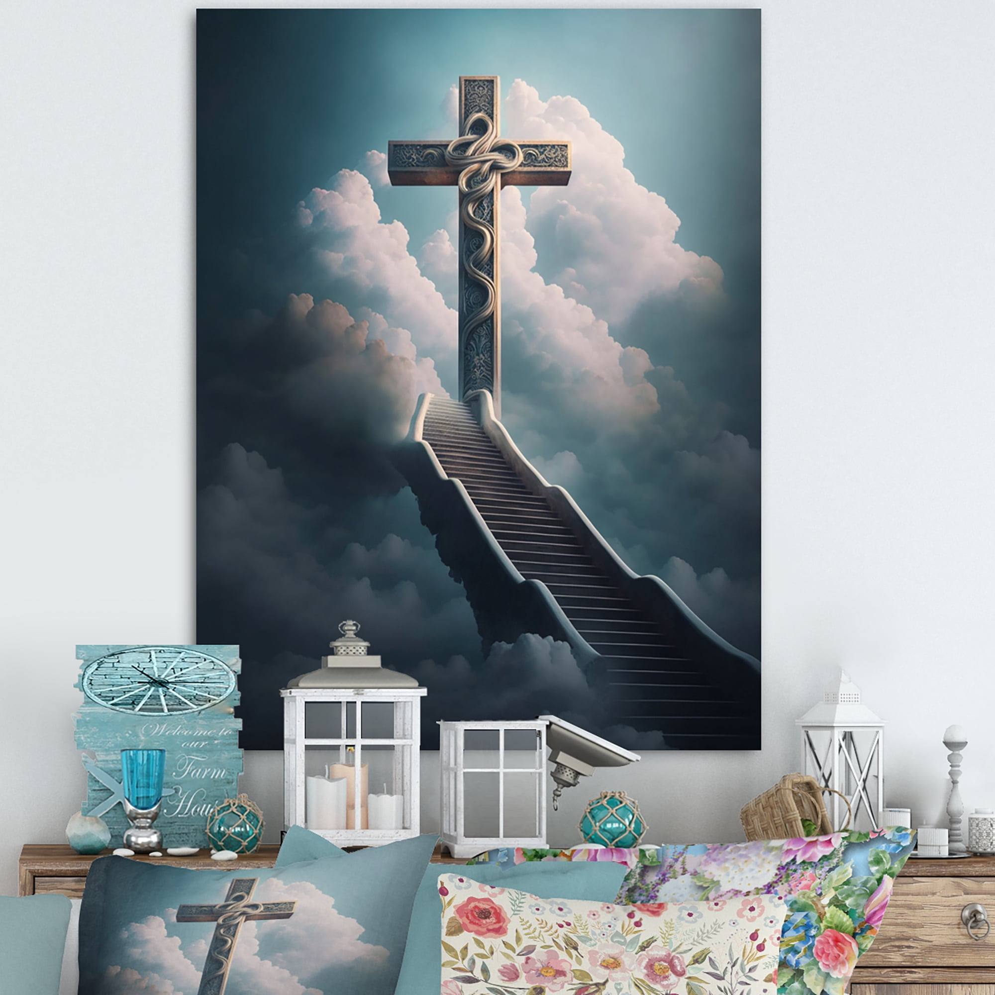Designart Stairway To Heaven II Canvas Wall Art