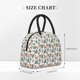 thumbnail image 2 of Balery Winter Woodland Friends Bolsa de Almuerzo para Mujeres, Caja de Almuerzo, Bolsa de Almuerzo Pequeña Impermeable, Tote de Almuerzo Reutilizable con Gran Capacidad, 2 of 6